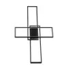 LED csillár mennyezeti lámpa 92W CCT ARTESIA fekete + távirányító