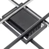 LED csillár mennyezeti lámpa 92W CCT ARTESIA fekete + távirányító