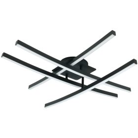   LED mennyezeti lámpa mennyezeti csillár AUSTIN 48W 4000K fekete