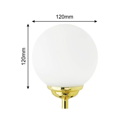 Mennyezeti függesztett lámpa 6xE27 GOLD PALLE csillár üvegernyők