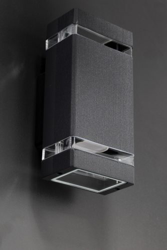 Kerti lámpa Emelés fali lámpa fel és le 2xGU10 VELA IP54