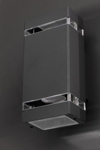 Kerti lámpa Emelés fali lámpa fel és le 2xGU10 VELA IP54