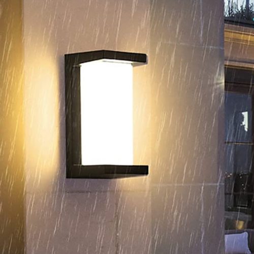 Kerti lámpa E27 HYDRA Elevation Fali lámpa Fekete