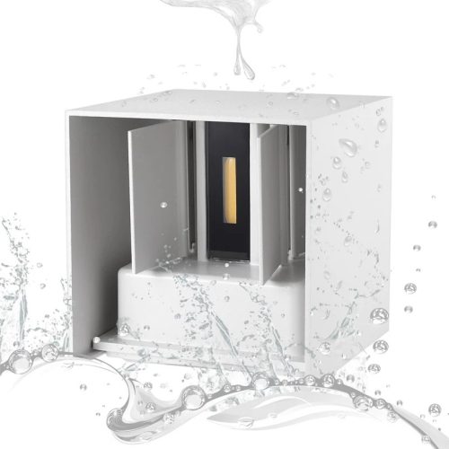 Kültéri homlokzati lámpatest LED FALI LÁMPA 2x 3W 4000K IP54 Leo White