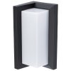 Kerti fali lámpa E27 CETUS BLACK Négyszögletű