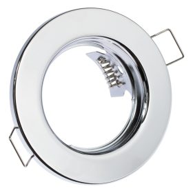   HALOGEN lámpatest Süllyesztett Fix Kerek Króm GU10 MR16 lap