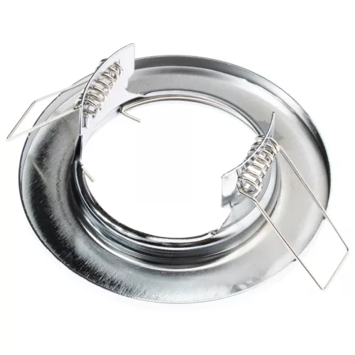 HALOGÉN lámpatest Süllyesztett Fix Kerek Króm GU10 MR16 lap