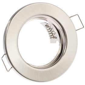   HALOGEN lámpatest Süllyesztett Fix Kerek Szatén GU10 MR16 lap