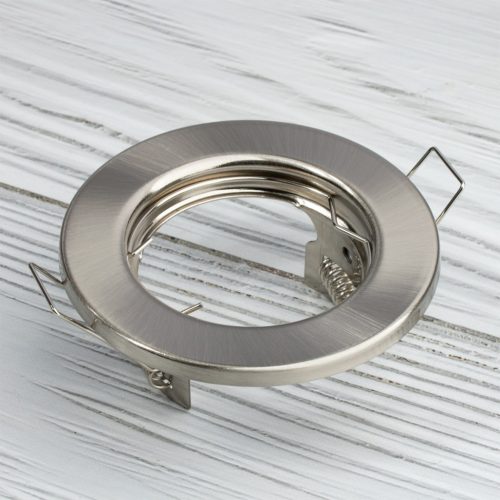 HALOGEN lámpatest Süllyesztett Fix Kerek Szatén GU10 MR16 lap