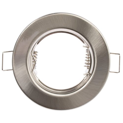 HALOGEN lámpatest Süllyesztett Fix Kerek Szatén GU10 MR16 lap