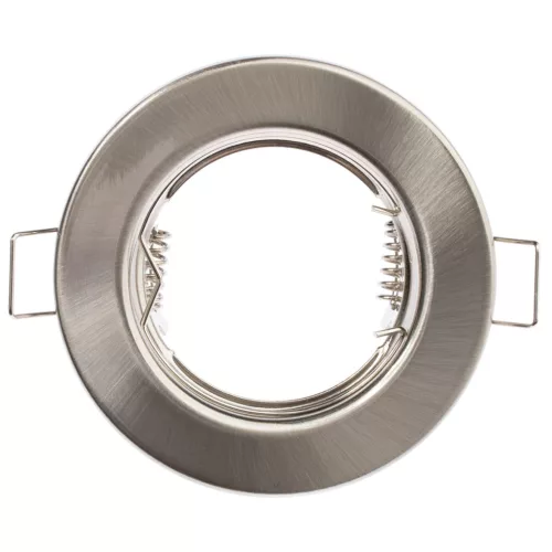 HALOGÉN lámpatest Süllyesztett Fix Kerek Szatén GU10 MR16 lap