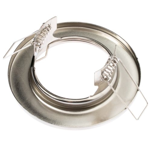 HALOGEN lámpatest Süllyesztett Fix Kerek Szatén GU10 MR16 lap