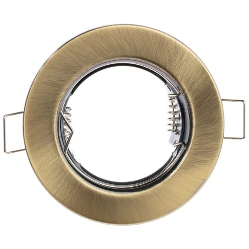 HALOGÉN lámpatest Süllyesztett Fix Kerek Antik GU10 MR16 lap