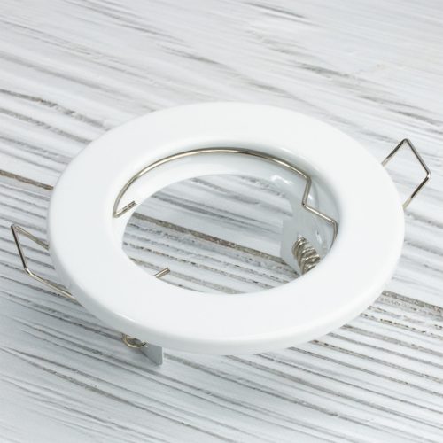 HALOGÉN fixture süllyesztett, rögzített kerek fehér lap GU10 MR16