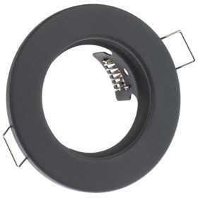   HALOGÉN lámpatest Süllyesztett Fix Kerek Grafit GU10 MR16 lap