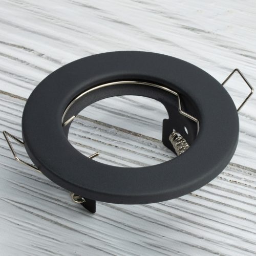 HALOGÉN lámpatest Süllyesztett Fix Kerek Grafit GU10 MR16 lap