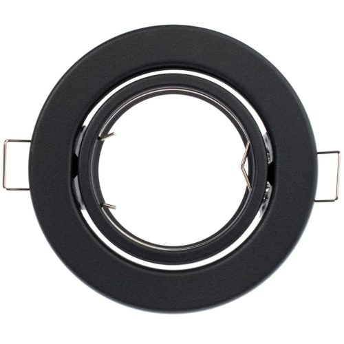 HALOGÉN lámpatest, süllyesztett, mozgatható, kerek, grafit, GU10 MR16 lap