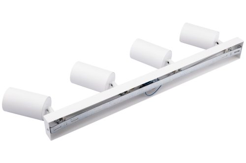 QUALIS SPOT mennyezeti lámpa Reflektor Halogén lámpatest 4xGU10 Fehér