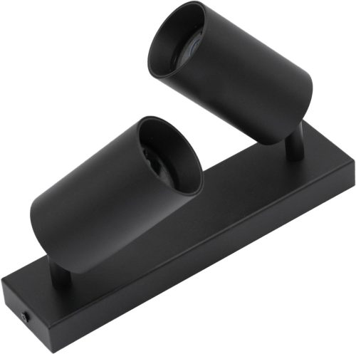 QUALIS SPOT mennyezeti lámpa Reflektor Halogén lámpatest 2xGU10 Fekete