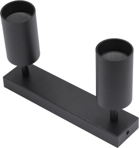 QUALIS SPOT mennyezeti lámpa Reflektor Halogén lámpatest 2xGU10 Fekete