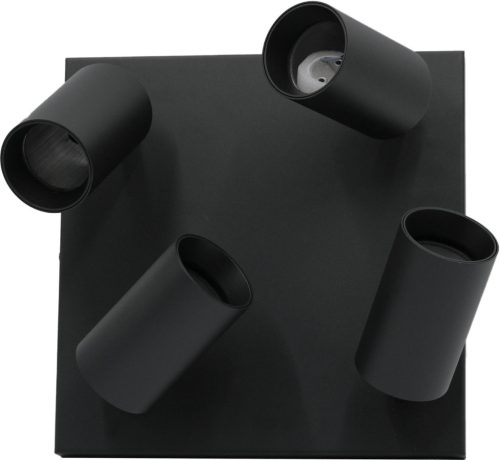 QUALIS SPOT mennyezeti lámpa, halogén lámpatest, 4xGU10, fekete