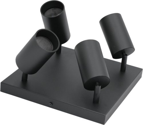 QUALIS SPOT mennyezeti lámpa, halogén lámpatest, 4xGU10, fekete