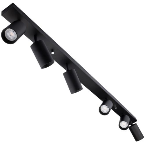 QUALIS SPOT mennyezeti lámpa Reflektor Halogén lámpatest 6xGU10 Fekete