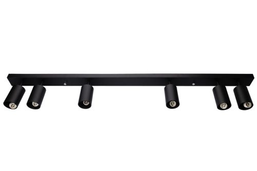 QUALIS SPOT mennyezeti lámpa Reflektor Halogén lámpatest 6xGU10 Fekete