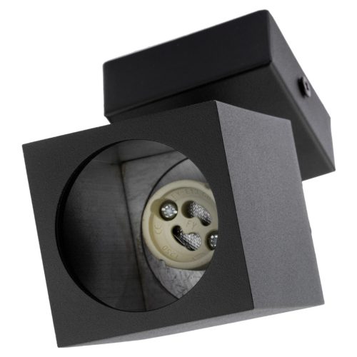 Mennyezeti égő fali lámpa reflektor GU10 QUANTUS Fekete