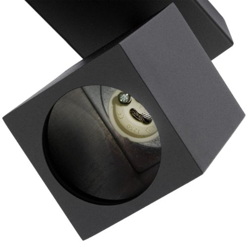 Mennyezeti lámpa fali reflektor 2xGU10 QUANTUS Fekete