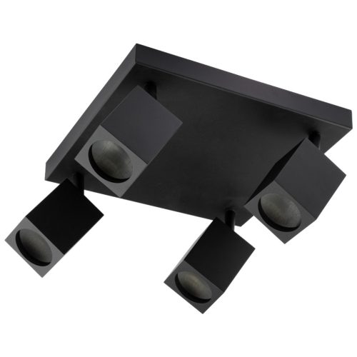 Mennyezeti lámpa reflektor 4xGU10 QUANTUS Fekete