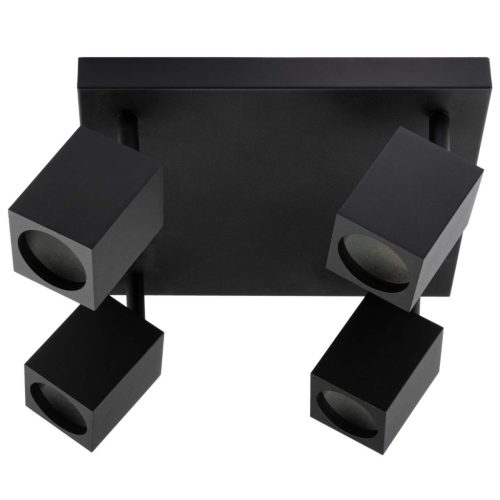 Mennyezeti lámpa reflektor 4xGU10 QUANTUS Fekete