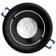 Halogén süllyesztett mennyezeti kerek mozgatható lámpatest fekete Gu10