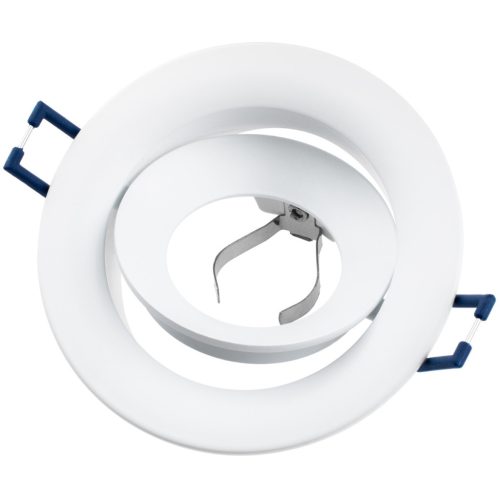 Halogén süllyesztett mennyezeti kerek mozgatható lámpatest, fehér GU10