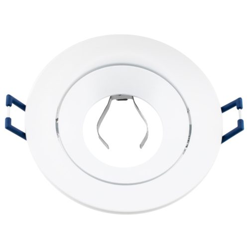 Halogén süllyesztett mennyezeti kerek mozgatható lámpatest, fehér GU10