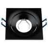 Halogén süllyesztett mennyezeti négyzet alakú mozgatható lámpatest, fekete GU10