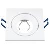Halogén süllyesztett mennyezeti négyzet alakú mozgatható lámpatest, fehér GU10