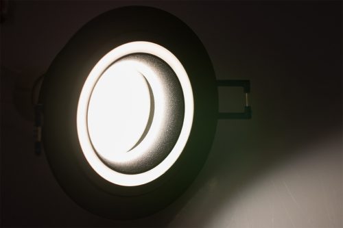 HALOGÉN lámpatest TRIBUS Süllyesztett Fix Kerek Fekete GU10