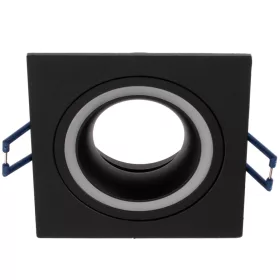 CLARO HALOGÉN Fixture Fix SQUARE Fekete GU10