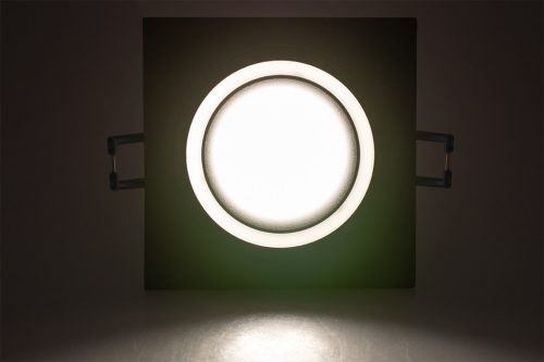 CLARO HALOGÉN Fixture Fix SQUARE Fekete GU10