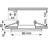 CLARO HALOGÉN Fixture Fix SQUARE Fekete GU10