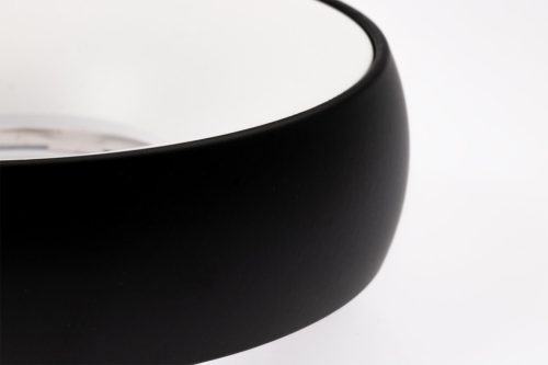 HALOGÉN COLOSEUM süllyesztett, fix, kerek fekete GU10 fixture