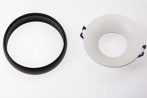 HALOGÉN COLOSEUM süllyesztett, fix, kerek fekete GU10 fixture