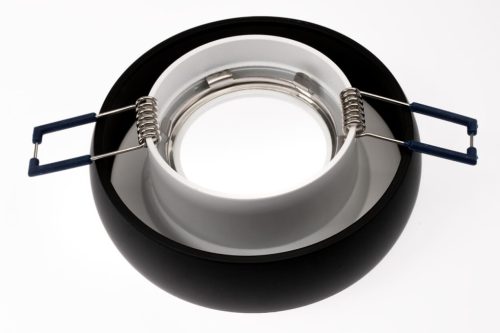 HALOGÉN COLOSEUM süllyesztett, fix, kerek fekete GU10 fixture
