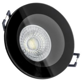   AQUA HALOGÉN lámpatest süllyesztett fix kerek fekete GU10 IP44