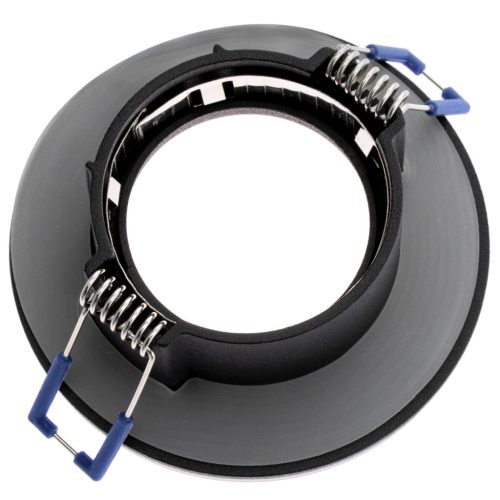 AQUA HALOGÉN lámpatest süllyesztett fix kerek fekete GU10 IP44