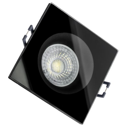 AQUA HALOGÉN Fixture fix négyzet alakú fekete GU10 IP44