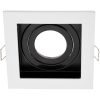 HALOGÉN lámpatest GEMINUS Süllyesztett mozgatható SQUARE Fehér GU10