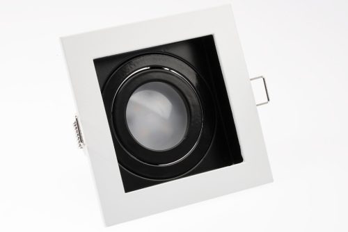 HALOGÉN lámpatest GEMINUS Süllyesztett mozgatható SQUARE Fehér GU10