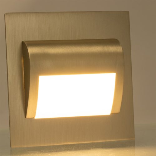 Lépcső lampatest CCT DECORUS 9 LED lámpa 1.2W Satin ProVero meleg + hideg
